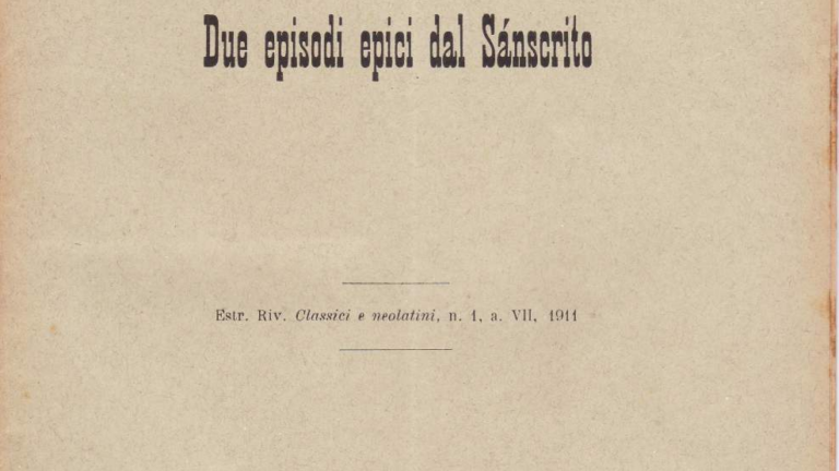 Due episodi epici dal sanscrito - Fausto Gherardo Fumi (1911)