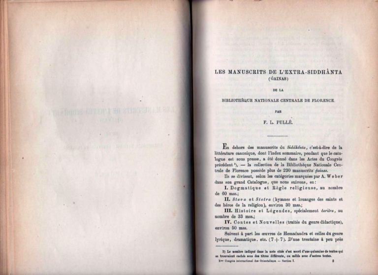 Les manuscripts de l'extra-Siddhanta de la Biblioteque Nationale Centrale di Florence - Francesco Lorenzo Pullè (1897)
